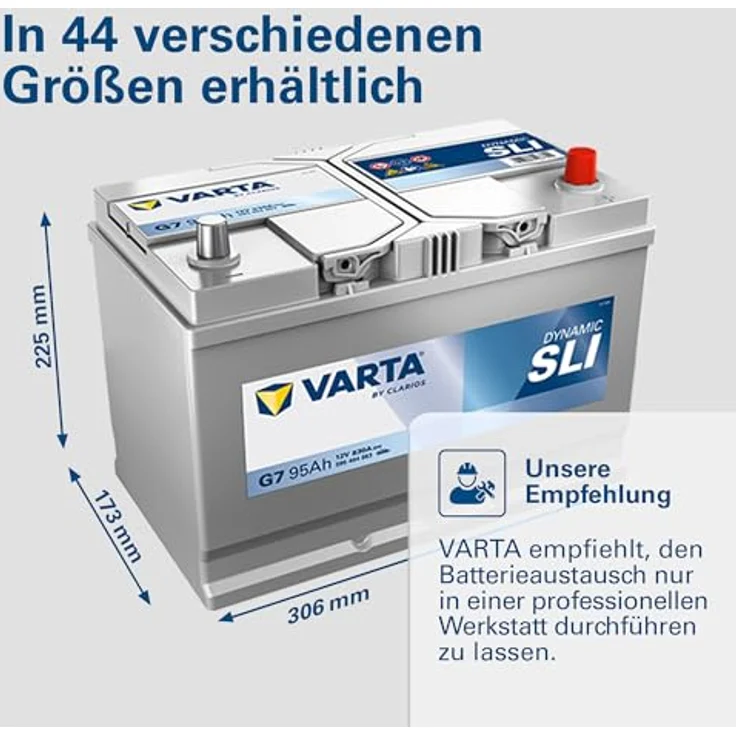VARTA G7 Blue Dynamic 12V 95Ah 830A Autobatterie, wartungsfrei, Pluspol rechts, 595 404 083 inkl. 7,50 Pfand – Bild 6