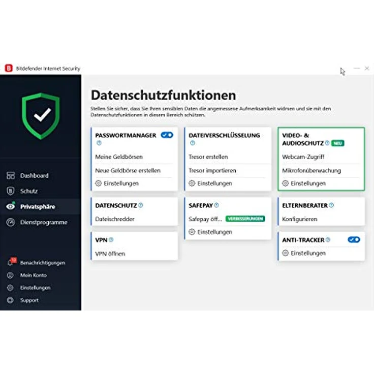 Bitdefender Internet Security 10 Geräte/18 Monate (Code in a Box) – Bild 4