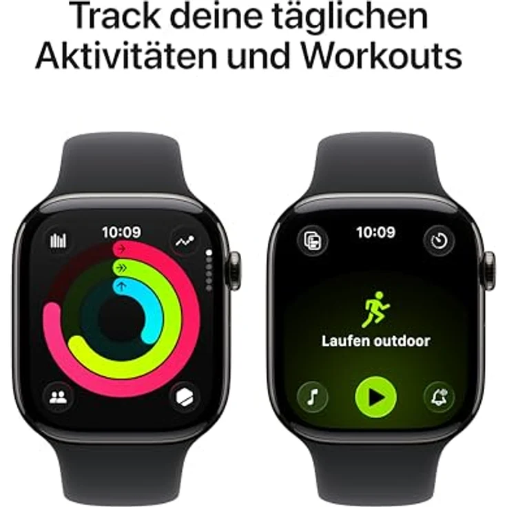 Apple Watch Series 11 Cellular, 46 mm, Titangehäuse Schiefer, Milanaise Armband Schwarz - M/L – Bild 3