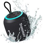 Tronsmart Bluetooth Lautsprecher Musikbox mit Licht, 15W Stereo Bluetooth 5.3, IPX7 Wasserschutz, Bass Kabellos Box, Eingebautes Mikrofon, 18h Akku, für Reisen, Sport, Draußen, Schwarz