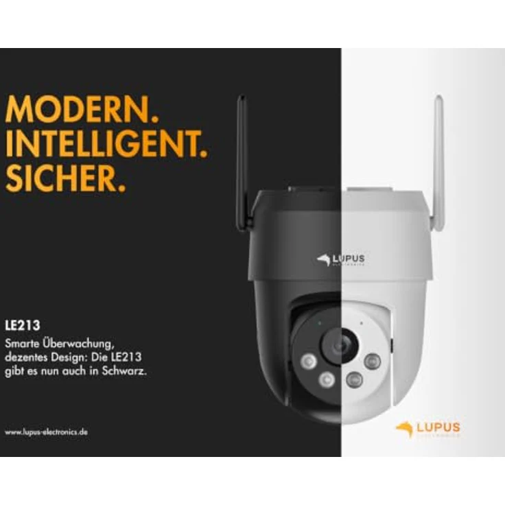 LUPUS Smart-Home Videoüberwachungs-Set, 4x LE213 WLAN Alarm-Kamera mit 3 MP, Sirene, Flutlicht & Täteransprache + 1x LE918 8-Kanal Rekorder mit 2 TB HDD, weiß – Bild 4