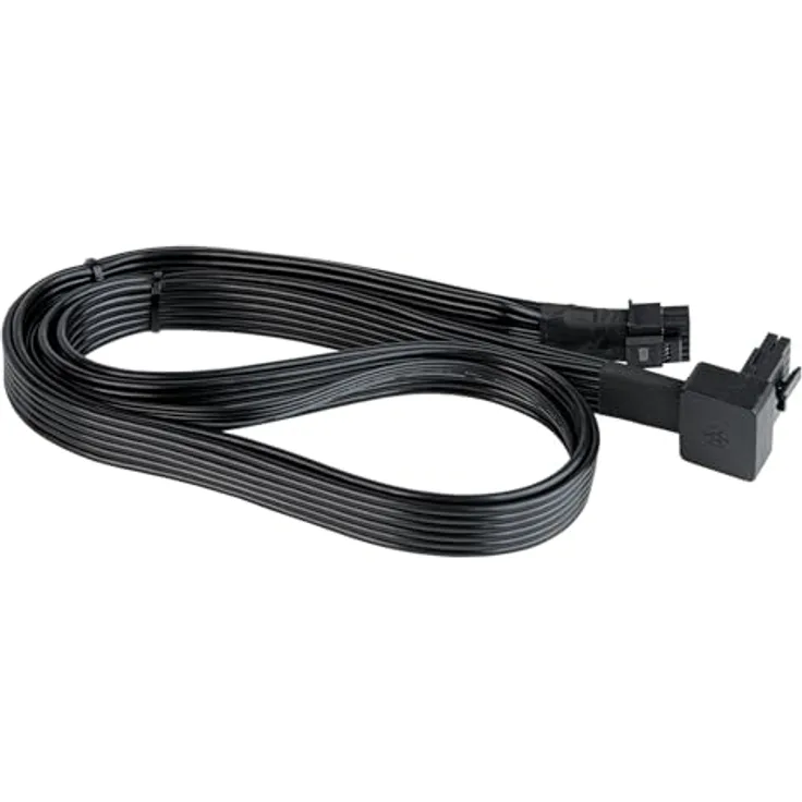SilverStone Technology PP14-90, Um 90° angewinkeltes 12+4-Pin- (Netzteil) zu-12+4-Pin- (GPU) 12VHPWR-PCIe-Gen5-Kabel, SST-PP14-90
