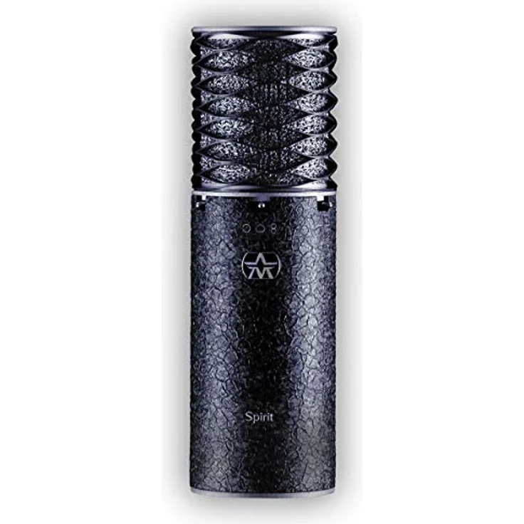 Aston Microphones Aston Spirit Black-Paket, Mikrofon mit Wellenförmigem Federkorb und integriertem Pop-Filter, Edelstahl-Gehäuse – Bild 1