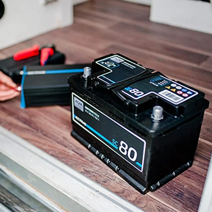 ECTIVE ECTIVE 12V 120Ah AGM Batterie für Wohnmobil - Semi Cycle Batterie, (12 V) – Bild 6