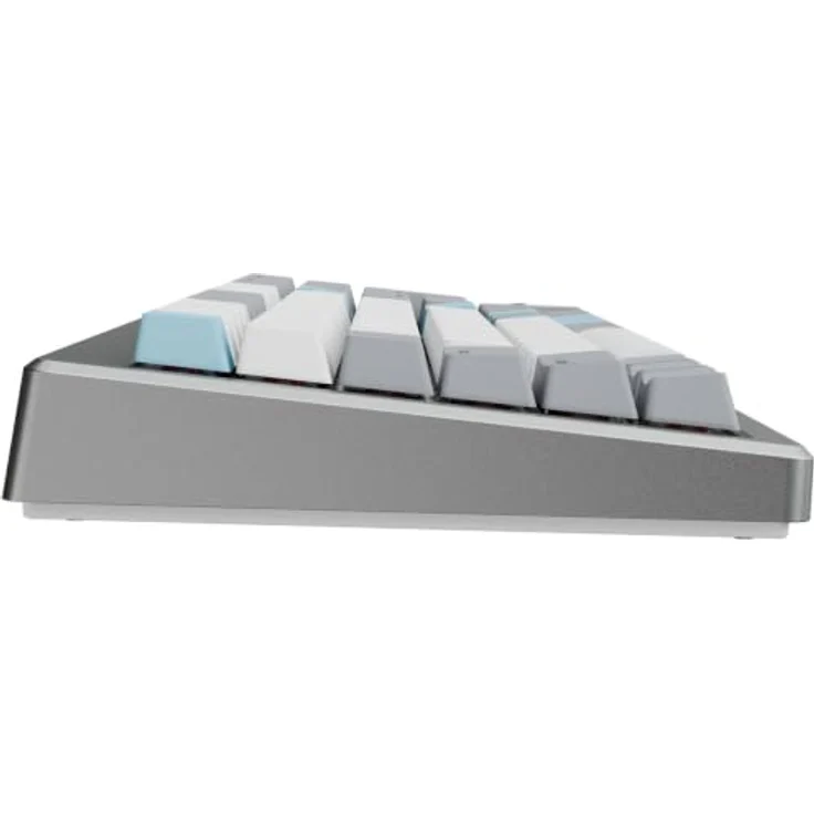 Ducky Cushion 98 Gaming-Tastatur, 96%, US-Layout (ANSI), leise Shush Green Switches, RGB, Silber – Bild 4