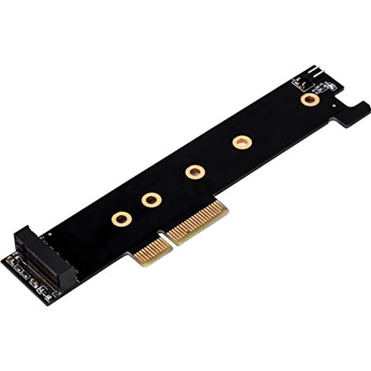 SilverStone Technology SST-ECM26-V2-PCI-E Erweiterungskarte Superspeed, M.2 (NVMe SSD NGFF) auf PCI-E x4, Schwarz, 71173