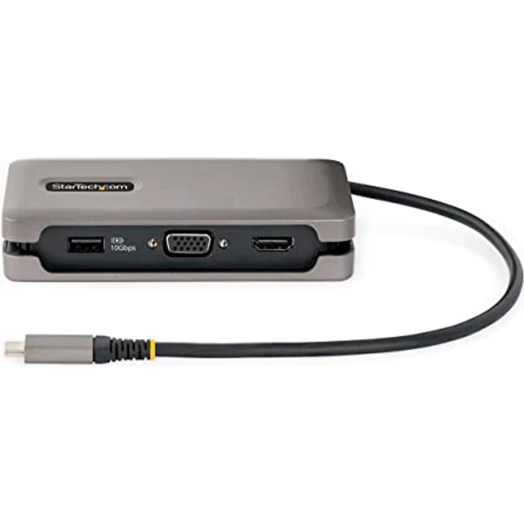 StarTech.com USB-C Multiport Adapter - USB C auf VGA/4K 60Hz HDMI Adapter - 3-Port USBC Hub - 100W PD - GbE - USB C Dockingstation/Laptop Dock - Mini Dock USB C Adapter - 30 cm Kabel (DKT31CVHPD3) – Bild 5
