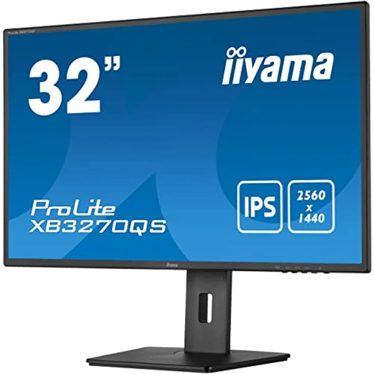 iiyama ProLite XB3270QS-B5 80cm 31,5" IPS LED-Monitor WQHD (DVI HDMI DP) Höhenverstellung schwarz – Bild 4