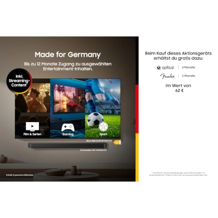 Samsung HW-QS95GH/ZG Soundbar, 7.1.2 All-in-One-Sound, Schwarz, Versandkostenfrei – Bild 3