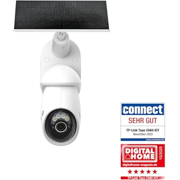 Tapo C660 KIT 4K 360° Solar Überwachungskamera Außen, 10.000 mAh Akku, Farbnachtsicht, Dual-Band WLAN, KI-Erkennung, Licht- & Tonalarm, lokale Speicherung über microSD oder Tapo H500 – Bild 3