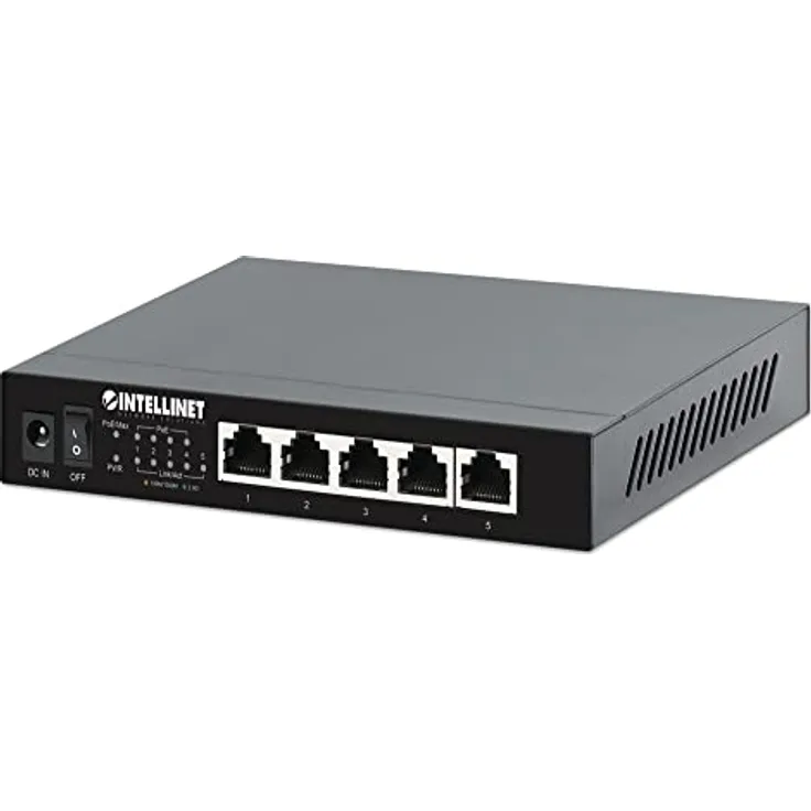 Intellinet 561921 Ethernet Switch Poe+ 5 Anschlüsse 2.5G Schwarz