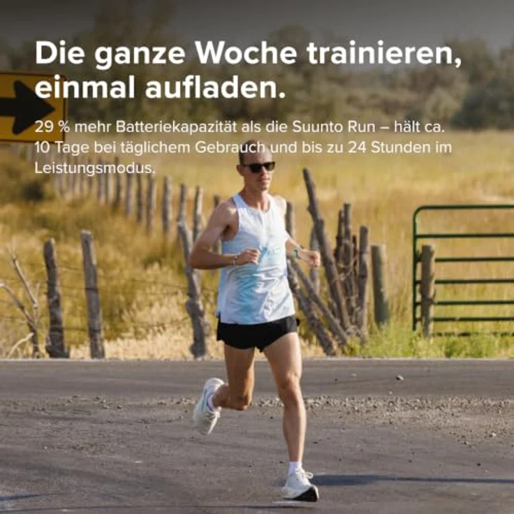 SUUNTO Run 2 GPS-Laufuhr, leichtes 1,32-Zoll-AMOLED-Display, wasserdicht bis 5 ATM, verbessertes Herzfrequenzmessgerät, 4 GB Speicher, lange Batterielaufzeit – Bild 5