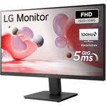 LG Full HD Monitor 24MR400-B.AEUQ - 24 Zoll, IPS Panel, FreeSync, VESA FDMI, 100Hz, Schwarz