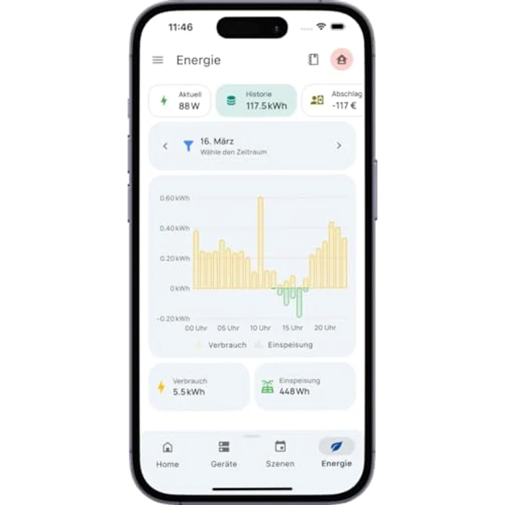 everHome EcoTracker IR, Smartmeter Stromzähler EHZ mit Plug & Play Installation, Echtzeit-Energieverbrauchsmessung und App-Anbindung – Bild 5