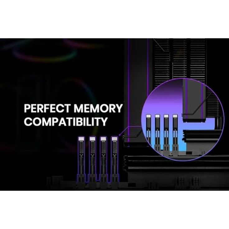 ID-Cooling Frozn A410 ARGB, CPU Kühler mit 12 cm Lüfterdurchmesser, 2000 RPM, kompatibel mit LGA 1200 und LGA 2066, leiser Betrieb mit max. 29,9 dB – Bild 3