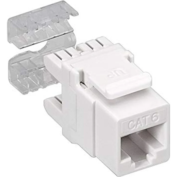 Goobay 95336 Keystone Patch Panel 24 Port / 19 Zoll Gehäuse mit 24x CAT 6 RJ45 Keystone Modulen / 1 HE / Verteilerfeld Patchfeld / Snap-In / Schwarz – Bild 2