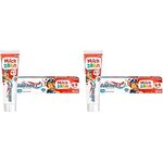 Odol-med3 Zahnpasta Milchzahn, 24h Kariesschutz für gesunde Milchzähne bis 6 Jahre, 50ml, 95% natürliche Inhaltsstoffe, Packung mit 2