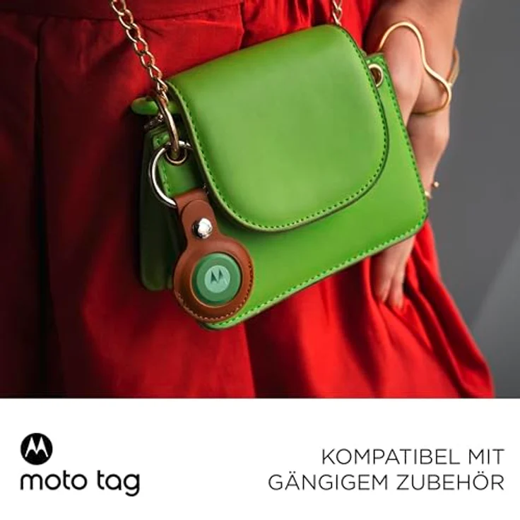 Motorola Moto Tag – Smart Tracker, Jade Green (Android 9+ kompatibel, Bluetooth 5.4, IP67 Wasserschutz, USB-C, Ultrabreitband, Finder für Schlüssel, Gepäck UVM) – Bild 4