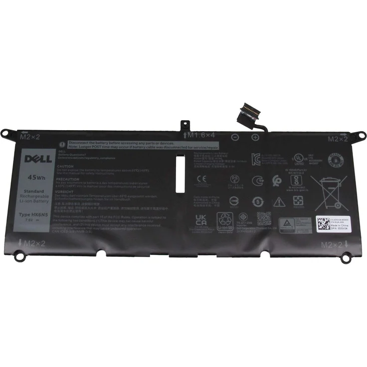 Dell 45Wh Lithium-Ion Ersatzakku für Laptops, 5.618 mAh, 7,6 V, 4 Zellakku (451-BCJH)