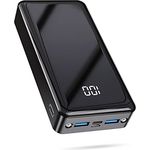 22.5W Power Bank 24000mAh mit Taschenlampe LED Display Schnellladefunktion Externer Akku Typ C Ausgänge,Powerbank USB C Output Tragbares Ladegerät mit Taschenlampe LED Display Akku für iPhone iPad…