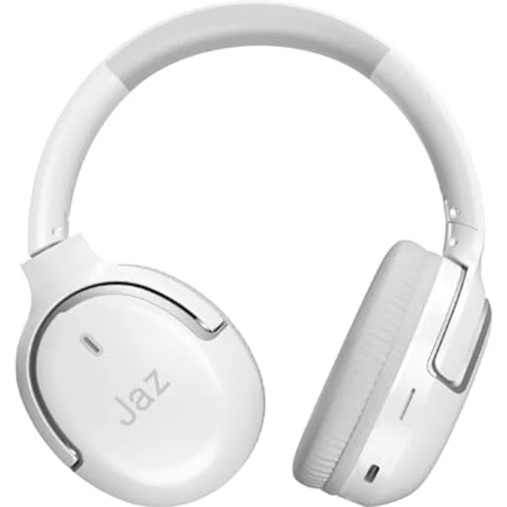 JAZ Pro Aero, Kabelloses On-Ear-Headset mit 10h Akkulaufzeit und integriertem Mikrofon, Weiss – Bild 2