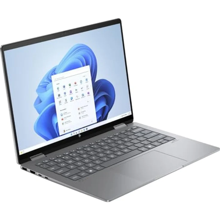 HP Envy x360 2-in-1 Laptop 14" 2.8K OLED Touch U5-125U 16GB/512GB Win 11 14-fc0450ng, Silber – Bild 3