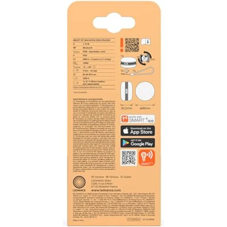 Osram Smart Macaron, Bluetooth-Lautsprecher mit RGB-Dreh-Farblicht, Musik-Sync & APP-Steuerung – Bild 9