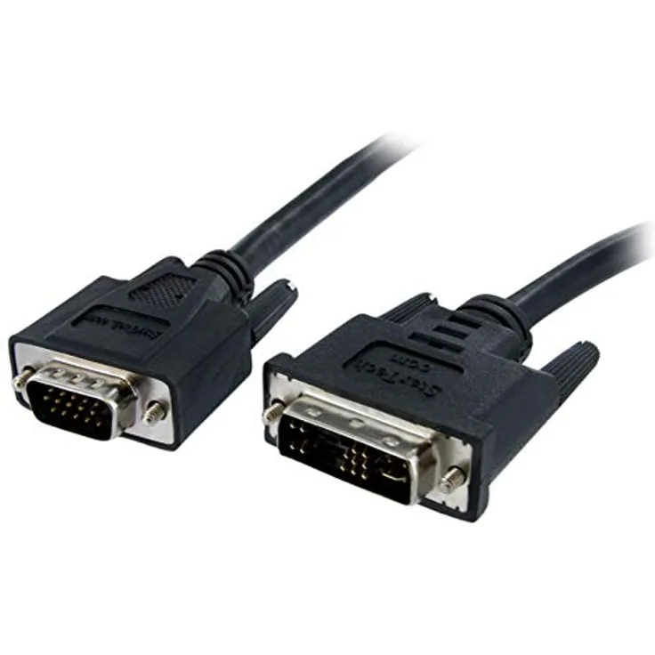 StarTech.com DVI auf VGA Monitorkabel 1 Meter - Stecker / Stecker - DVI-I VGA (15Pin) (DVIVGAMM1M)