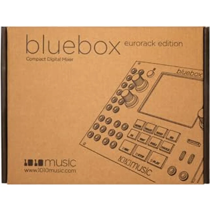 1010music bluebox Eurorack Edition, Studio- und Livemixer mit 8 Audioeingängen, MIDI-Anschluss und 24 Bit Audioauflösung, Blau – Bild 4