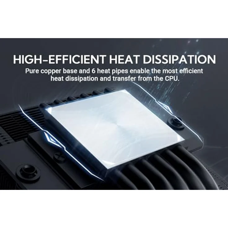 ID-Cooling IS-67-XT BLACK, CPU Luftkühler mit max. 32 dBA, schwarz – Bild 2