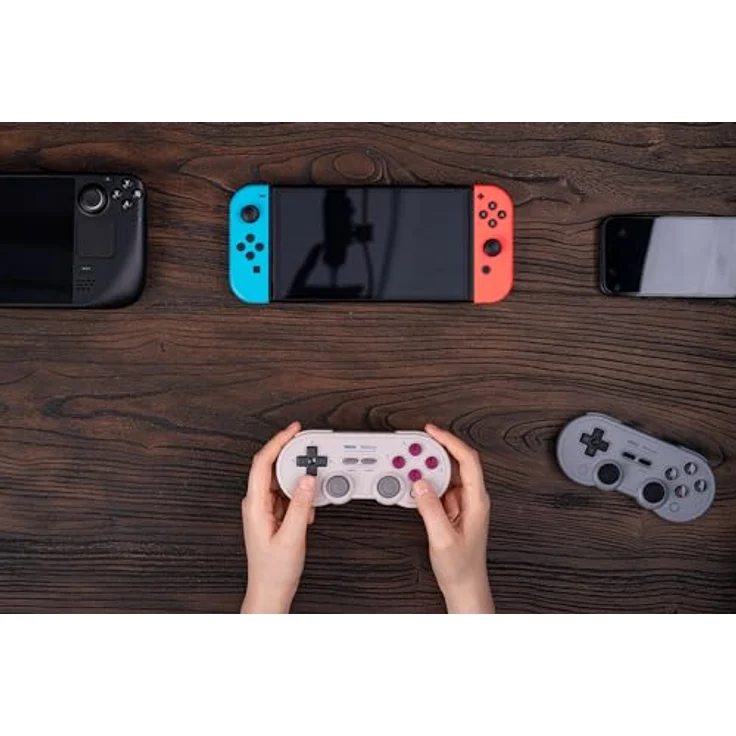 8bitdo SN30 Pro Gaming Controller, Bluetooth und USB-C, kompatibel mit Switch, Windows, Mac, Android, Weiss, 18h Akkulaufzeit – Bild 6