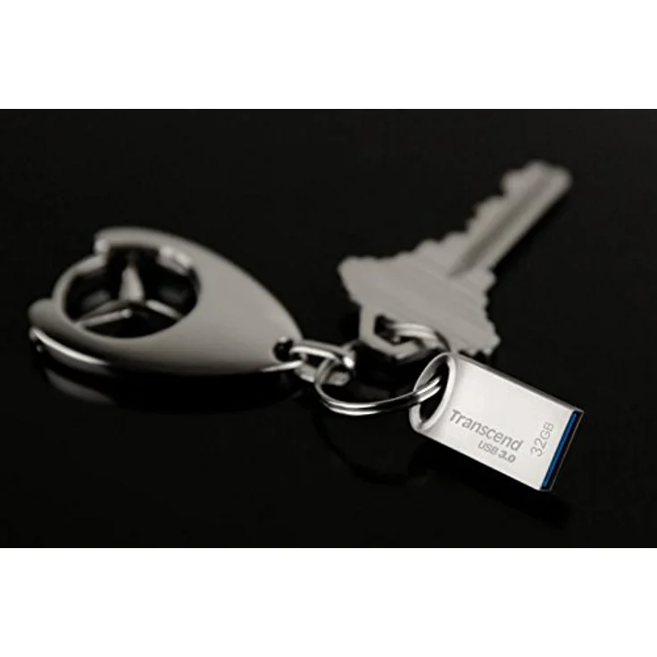 Transcend 128GB kleiner und kompakter USB-Stick 3.1 Gen 1 (für den Schlüsselanhänger) JetFlash silber TS128GJF710S (umweltfreundliche Verpackung) – Bild 6