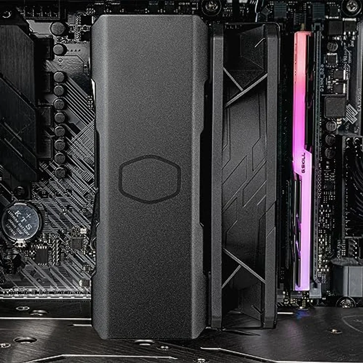Cooler Master Hyper 212 Black Edition, CPU Kühler mit verbesserter Kühlleistung und CryoFuze Wärmeleitpaste, Schwarz – Bild 10