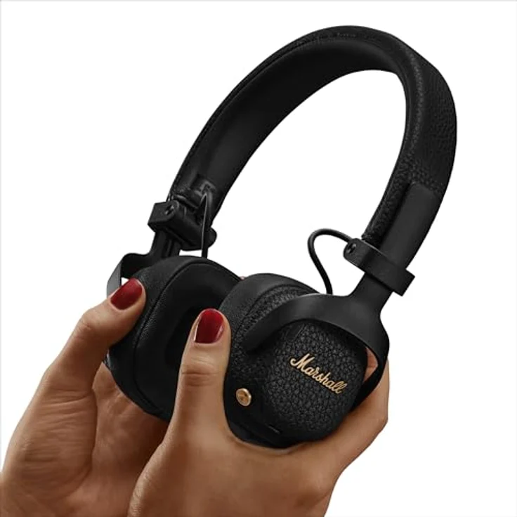MARSHALL Milton A.N.C., On-ear Kopfhörer mit adaptiver Geräuschunterdrückung, Bluetooth, 50+ Stunden Akkulaufzeit, Schwarz – Bild 9
