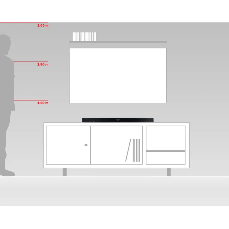 Teufel CINEBAR 11 Surround 4.1-Set Dolby Atmos Neue Generation 2025 Schwarz mit Funk-Rears & Subwoofer – Bild 2