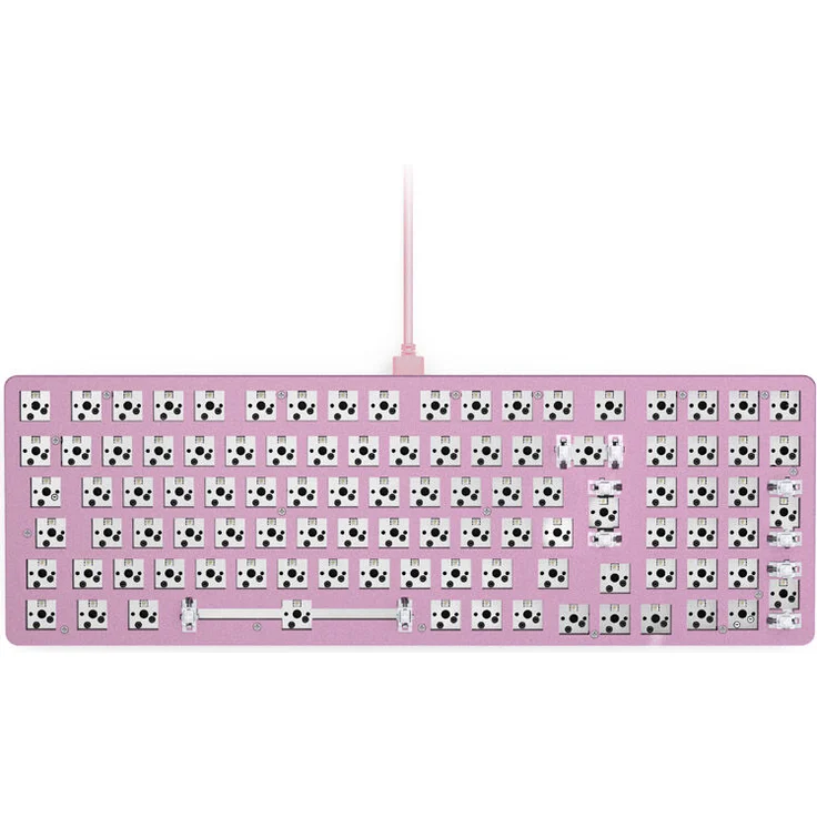 Glorious GMMK 2 Full-Size Gaming-Tastatur - Barebone, ISO-Layout, pink – Bild 1