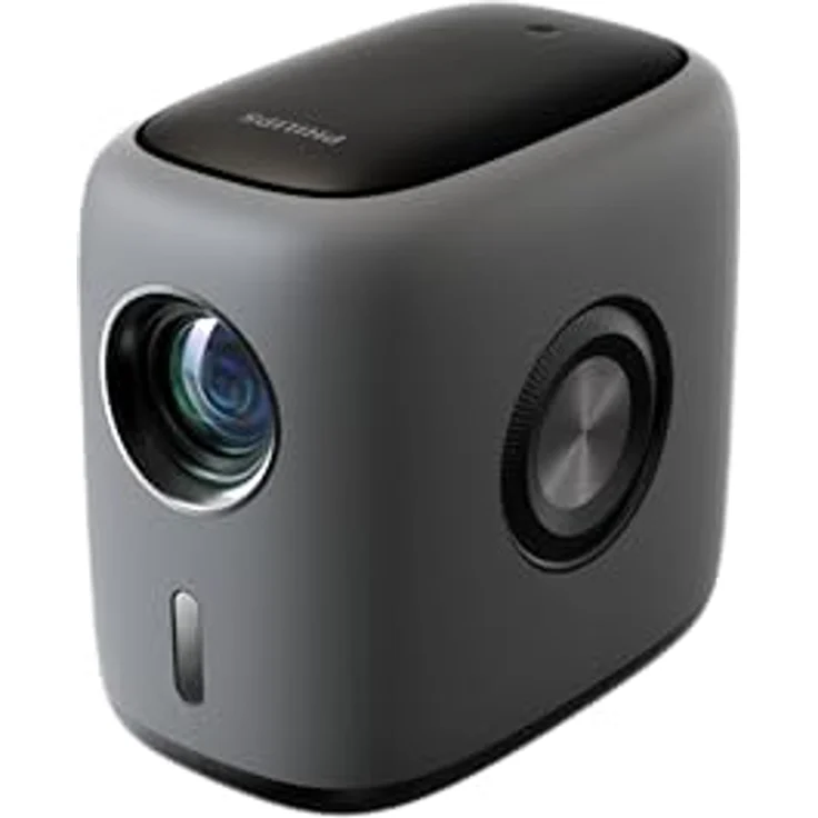 Philips Neopix 950 Smart, Heimkino-Beamer mit 2 x LCD Full HD 1920 x 1080p, 1400 Lumen, Google TV, WLAN 6, Schwarz und Grau – Bild 1