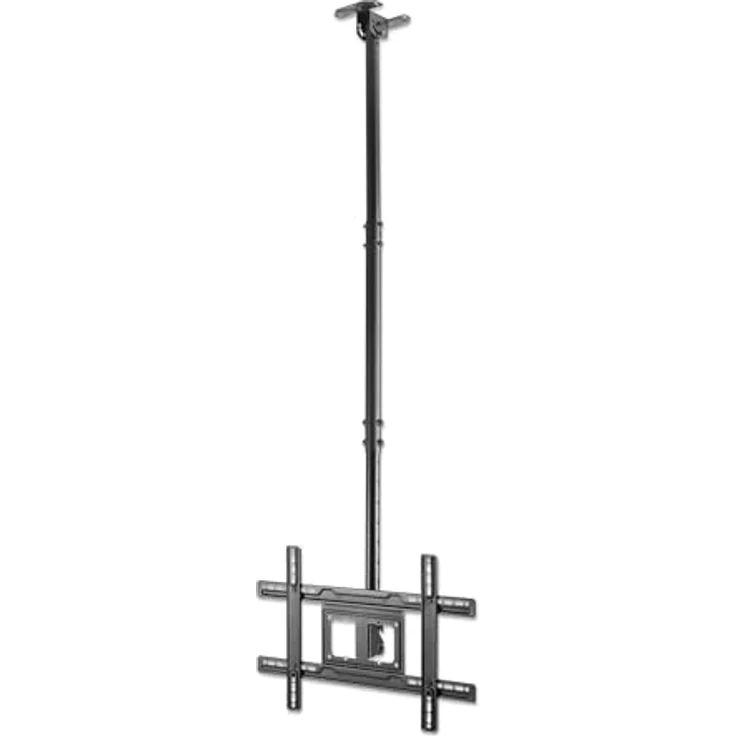 Manhattan 462051, Höhenverstellbare Full-Motion Deckenhalterung für Flachbildschirme bis 80 Zoll, -25 bis 5° Neigung, Schwarz – Bild 8
