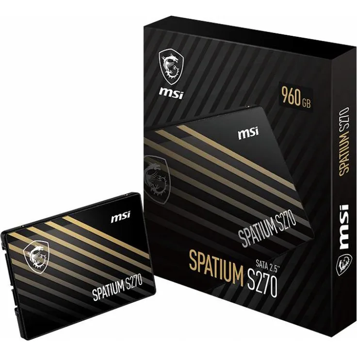 MSI Spatium S270, 240GB SATA III SSD 2,5" (6,4 cm) für Gaming und Hochleistungsanwendungen