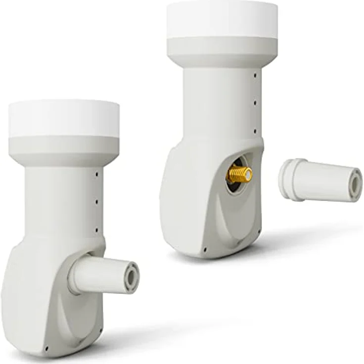 HB-DIGITAL Single LNB, LTE Protected für 1 Teilnehmer, Full HD 3D 4K UHD, vergoldete Kontakte, Weiß – Bild 4