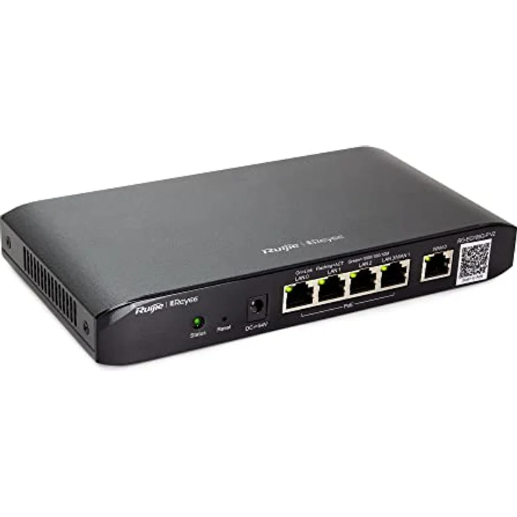 Ruijie Reyee 5-Port Cloud verwalteter PoE Router RG-EG105G-P-V2, Langlebig und robust, PCIe 4.0-Version, schwarz - Preisvergleich – Bild 1