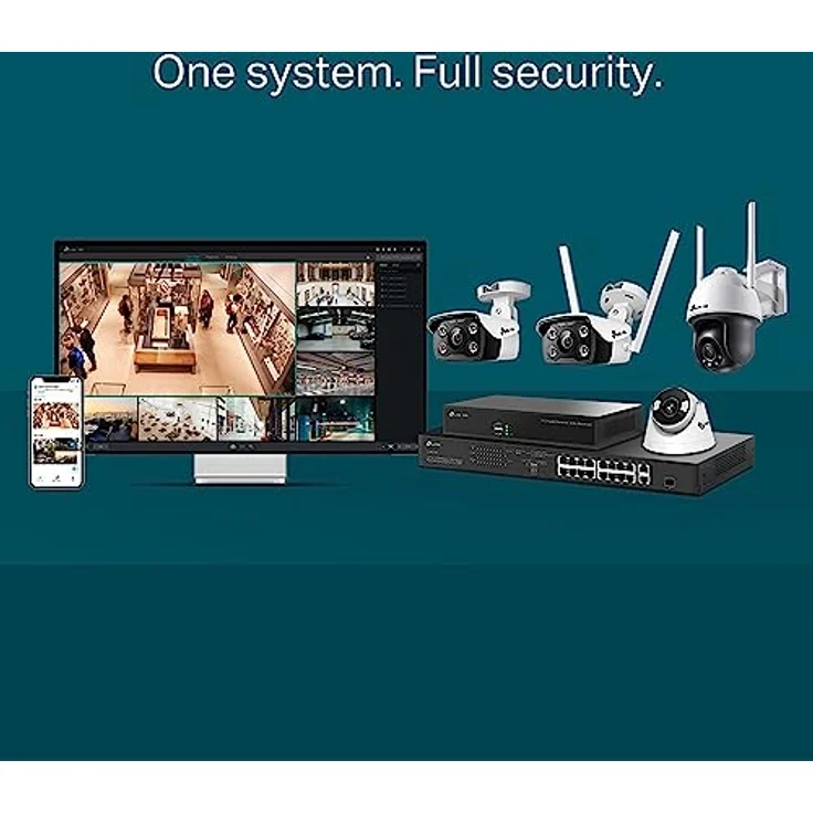 Dahua Überwachungskamera (Videoüberwachungskamera TP-Link VIGI C340) IP-Sicherheitskamera mit Nachtsicht, Schwarz/Weiß – Bild 6