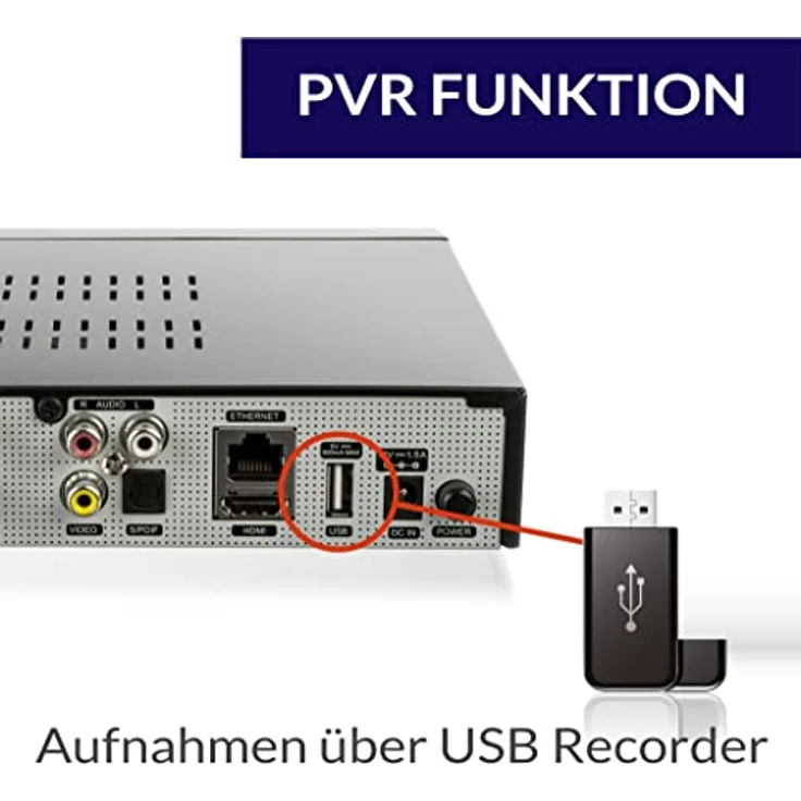 WWIO BrE2ze T2-C Hybrid Digital Receiver HD-TV, DVB-T2, DVB-C, Enigma2, PVR-Ready, LAN, HDMI-Kabel – Bild 6