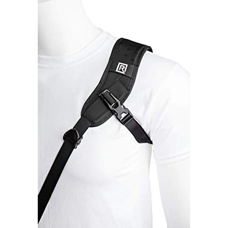 BlackRapid Brad Breathe II, Achsel-Stabilisator mit Duraflex-Clip und Aluminiumhaken, verstellbar bis 48,3 cm, schwarz – Bild 5