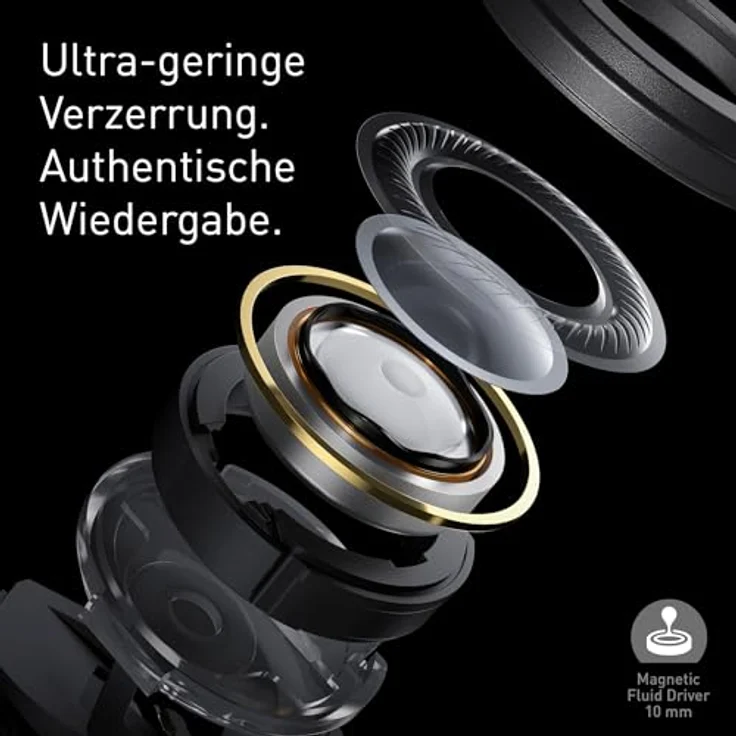 Technics EAH-AZ100-S Kabellose Ohrhörer mit Geräuschunterdrückung, 10mm Magnetic Fluid Driver, Multipoint-Bluetooth, Voice Focus AI, Bequeme In-Ear-Kopfhörer, Silber – Bild 5
