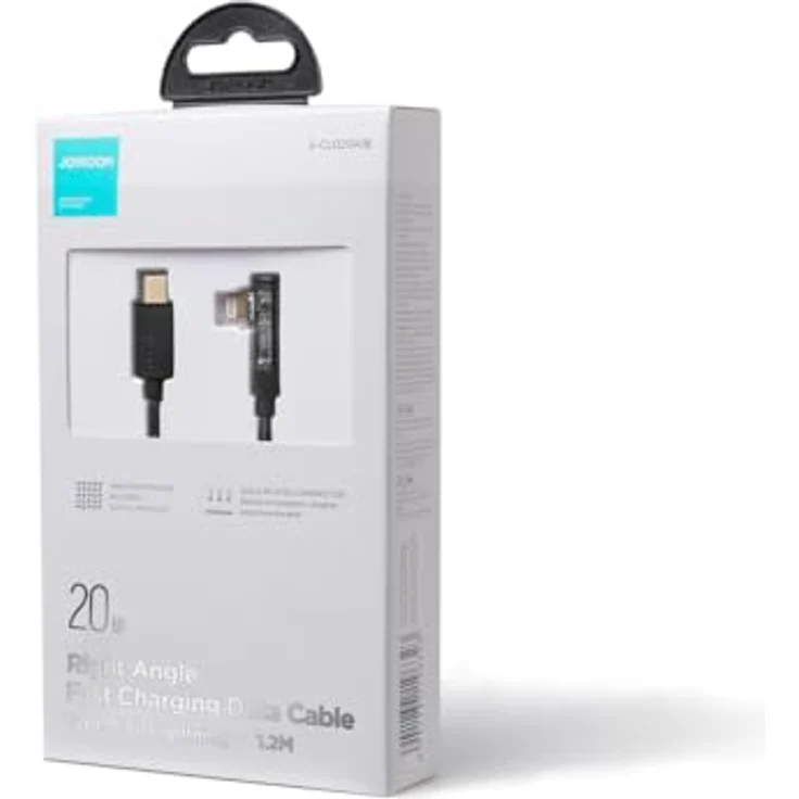 Joyroom S-CL020A6, Winkelkabel USB-C auf Lightning, 20 W, 1,2 m, schwarz, für schnelles Laden und Datenübertragung – Bild 1