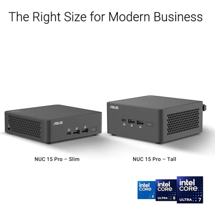 ASUS NUC 15 Pro+ RNUC15CRSU700002, Barebone Mini-PC mit Core Ultra 7, 2 GHz, Arc Graphics 140T, Silber, Wi-Fi 6, Bluetooth 5.4 – Bild 2