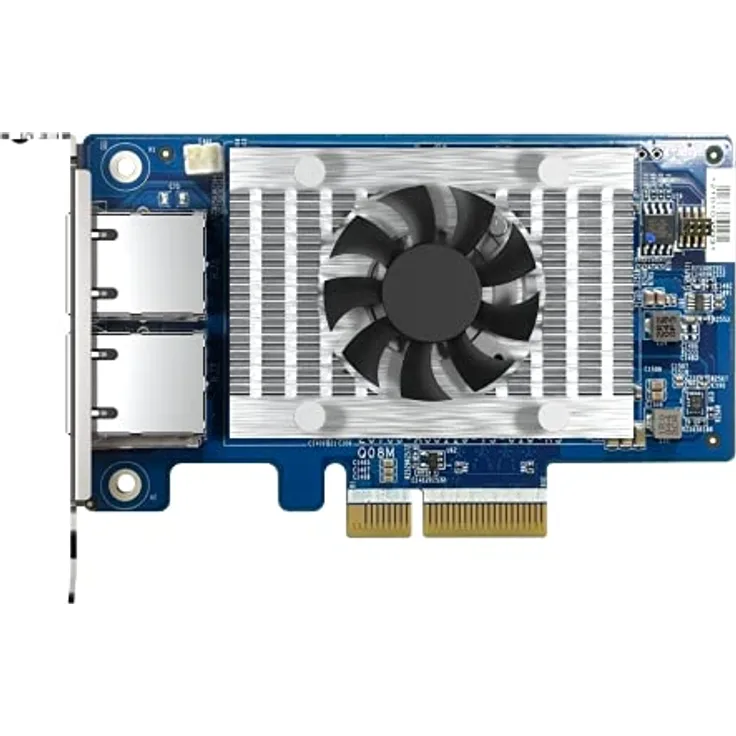 QNAP QXG-10G2T-X710 Netzwerkkarte mit 2 Ports, 10 GbE, mit SR-IOV und iSCSI, Blockbasiert und unterstützt mehrere virtuelle Disk-Modi