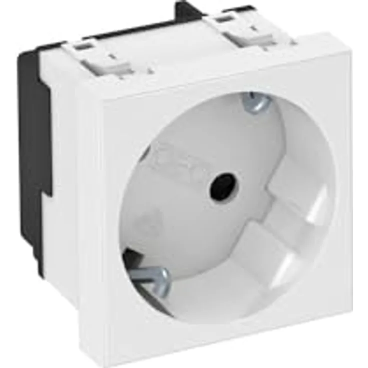 OBO Bettermann Steckdose 33 Grad, 1-fach STD-D3S RW1, weiß