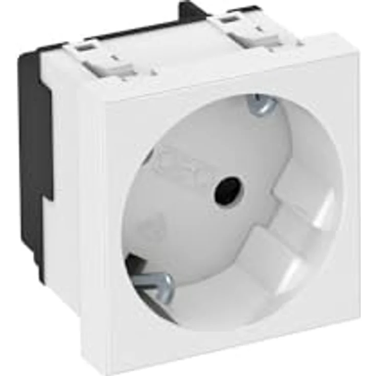 OBO Bettermann Steckdose 33 Grad, 1-fach STD-D3S RW1, weiß – Bild 1